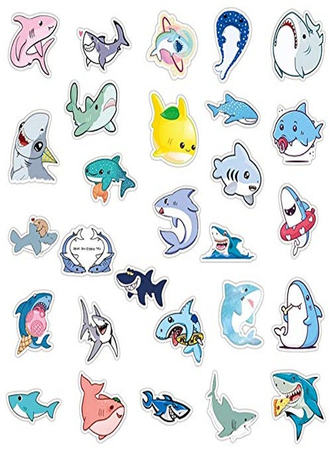 iDream Self-Adhesive Shark Theme Stickers (Set of 50) - Ocean Animal Decals for Kids, Waterproof, Durable, Vibrant, Ideal for Laptops, Water Bottles, Walls, Scrapbooks, Gifts and More - Image 4